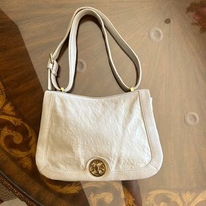 Tory Burch Leather Cream Bag